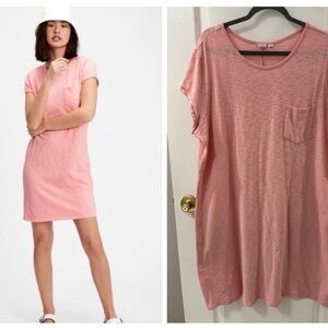 GAP Soft Pink Relaxed Fit T-Shirt Tee Dress with Pocket size XXL